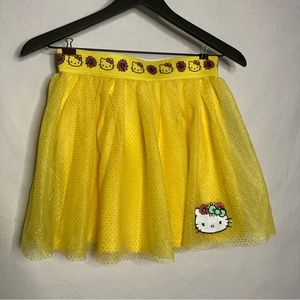 *DONATED* HELLO KITTY BY SANRIO girls yellow tulle skirt size L